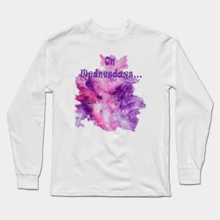 Splashes of Pink and Purple Long Sleeve T-Shirt